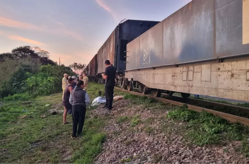  Idoso é atingido por trem e morre na hora no bairro Cajuru em Curitiba