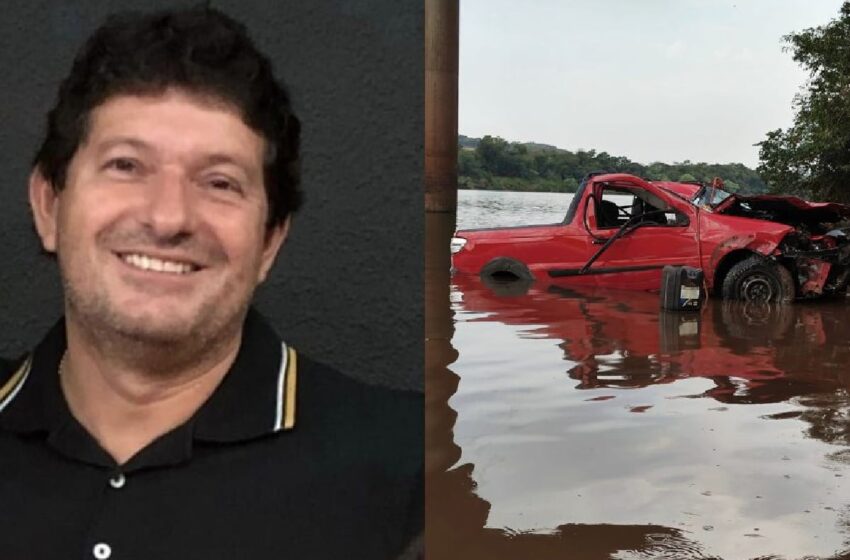  Empresário morre após carro cair de ponte de 15 metros