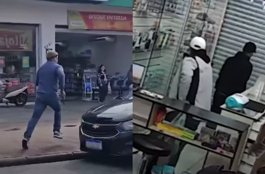  Com arma na mão, policial persegue suspeitos de assalto em Curitiba