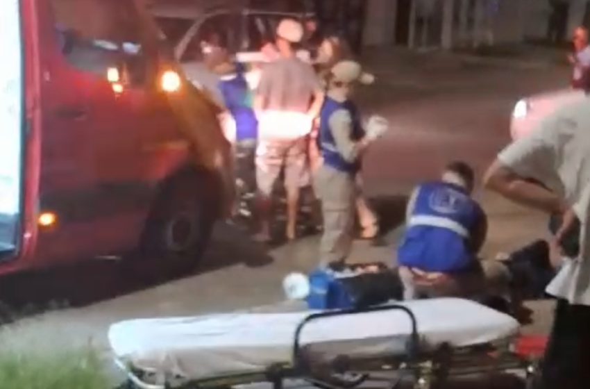  Colisão entre moto e bicicleta deixa ciclista ferido em FRG