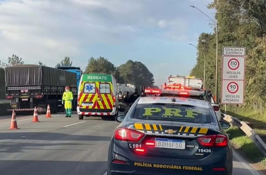  Jovem motociclista morre em acidente na BR-376, em São José dos Pinhais