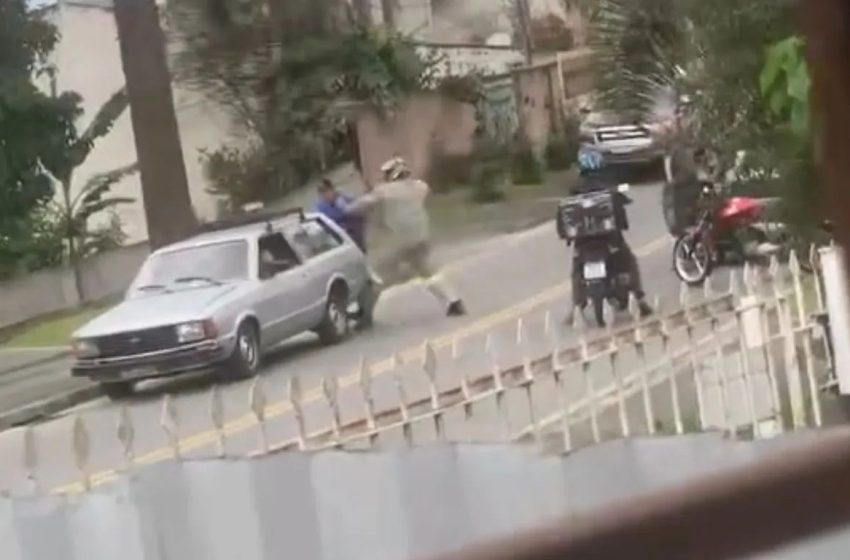  Motociclista Agride Brutalmente Dois Idosos Após Discussão de Trânsito em Colombo (PR)