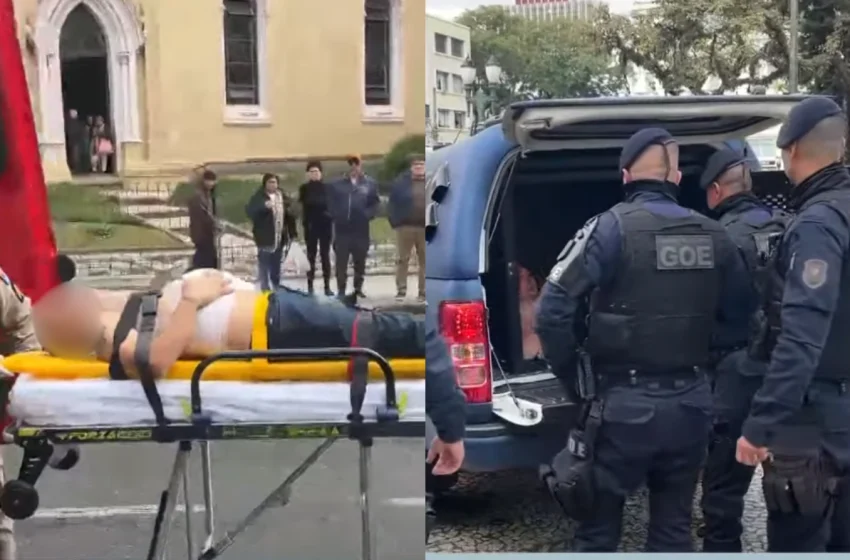 Briga na Praça Tiradentes termina em tragédia: homem é morto a facadas em Curitiba