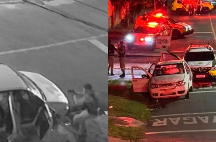  Momento em que suspeito morre durante abordagem da PM no Capão Raso